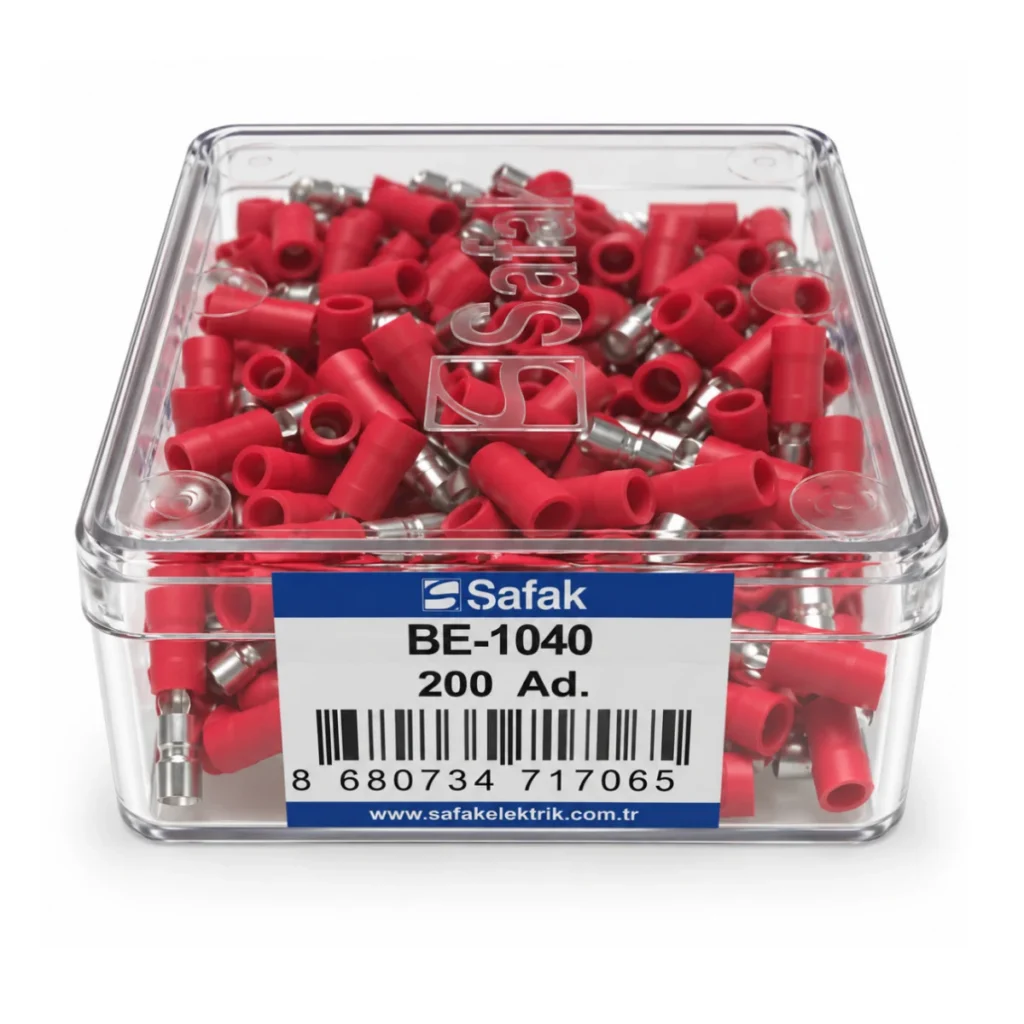 BE-1040 0,50–1,50 mm² İzoleli Erkek Terminal
