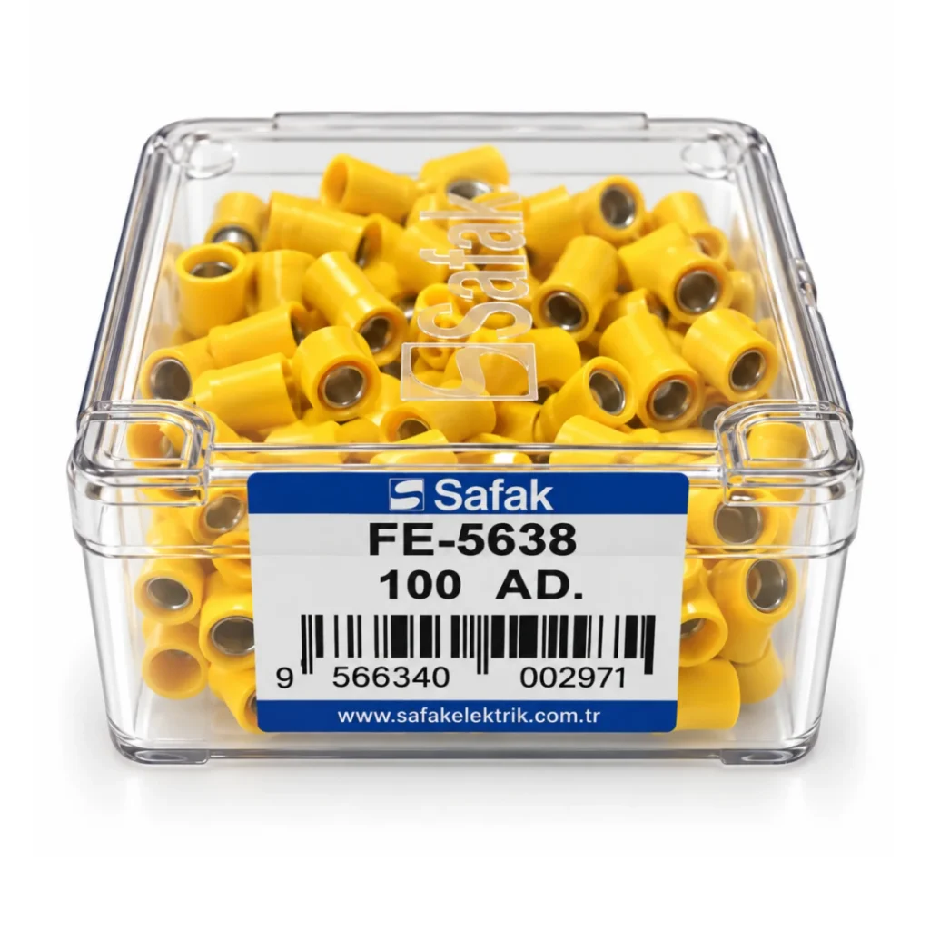 FE-5638 4,00–6,00 mm² Erkek Faston Tip İzoleli Terminal