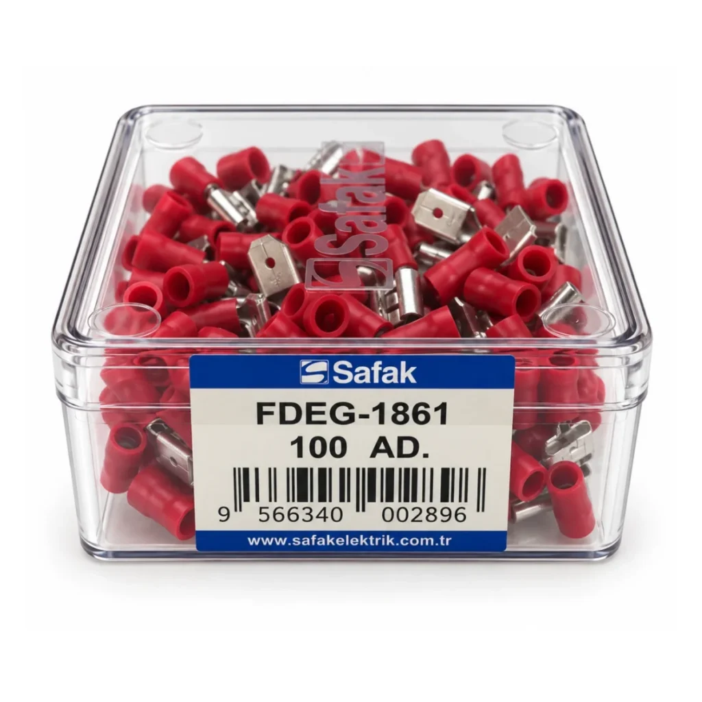 FDEG-1861 0,50–1,50 mm² Erkek / Dişi Geri Dönüşlü Terminal