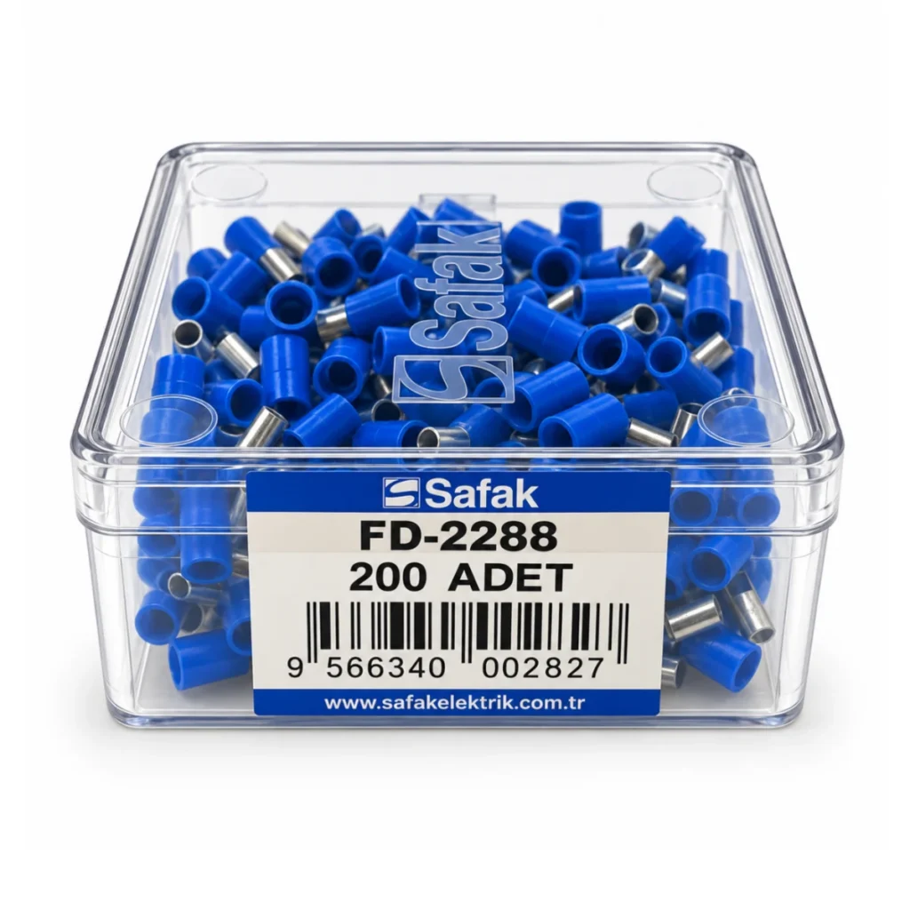 FD-2288 1,50–2,50 mm² Dişi Faston Tip İzoleli Kablo Ucu
