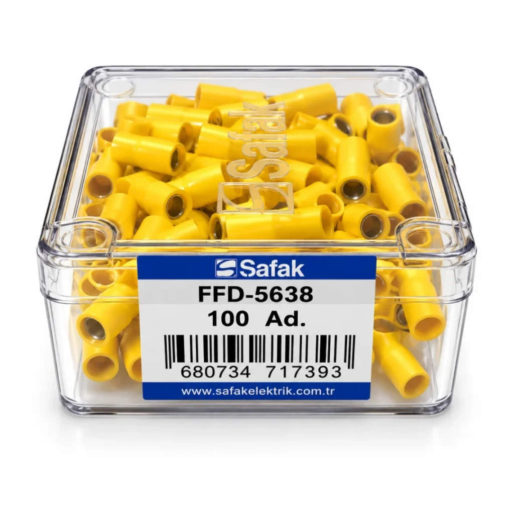 FFD-5638 4,00–6,00 mm² Tam İzoleli Dişi Faston Terminal