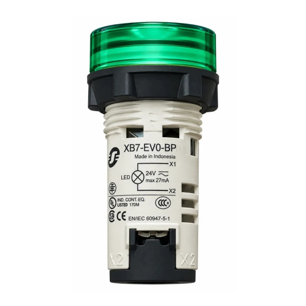 XB7-EV0-BP 24V LED Yeşil Pano Sinyal Lambası
