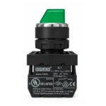 B101SL30 1-0-2 Işıklı Kalıcı Mandal Yeşil Buton