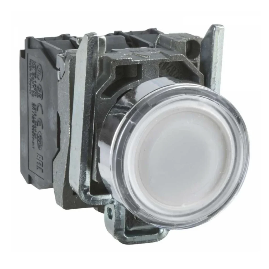 Schneider XB4BW31B5 24V Beyaz LED’li Işıklı Buton