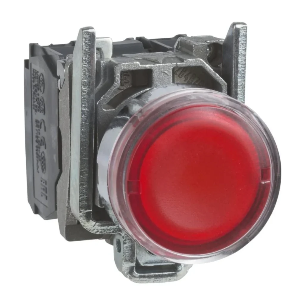 Schneider XB4BW34B5 24V Kırmızı LED’li Işıklı Buton