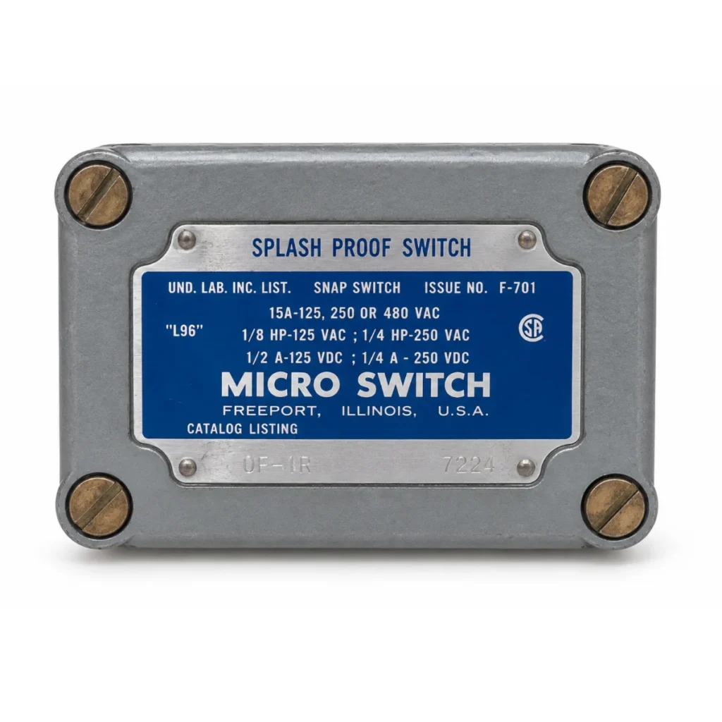 OP-AR141 Splash Proof Limit Switch – 15A, 480VAC – MICRO SWITCH