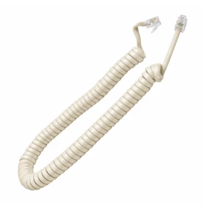 TEL035 9FT 4P4C Telefon Spiral Kablosu