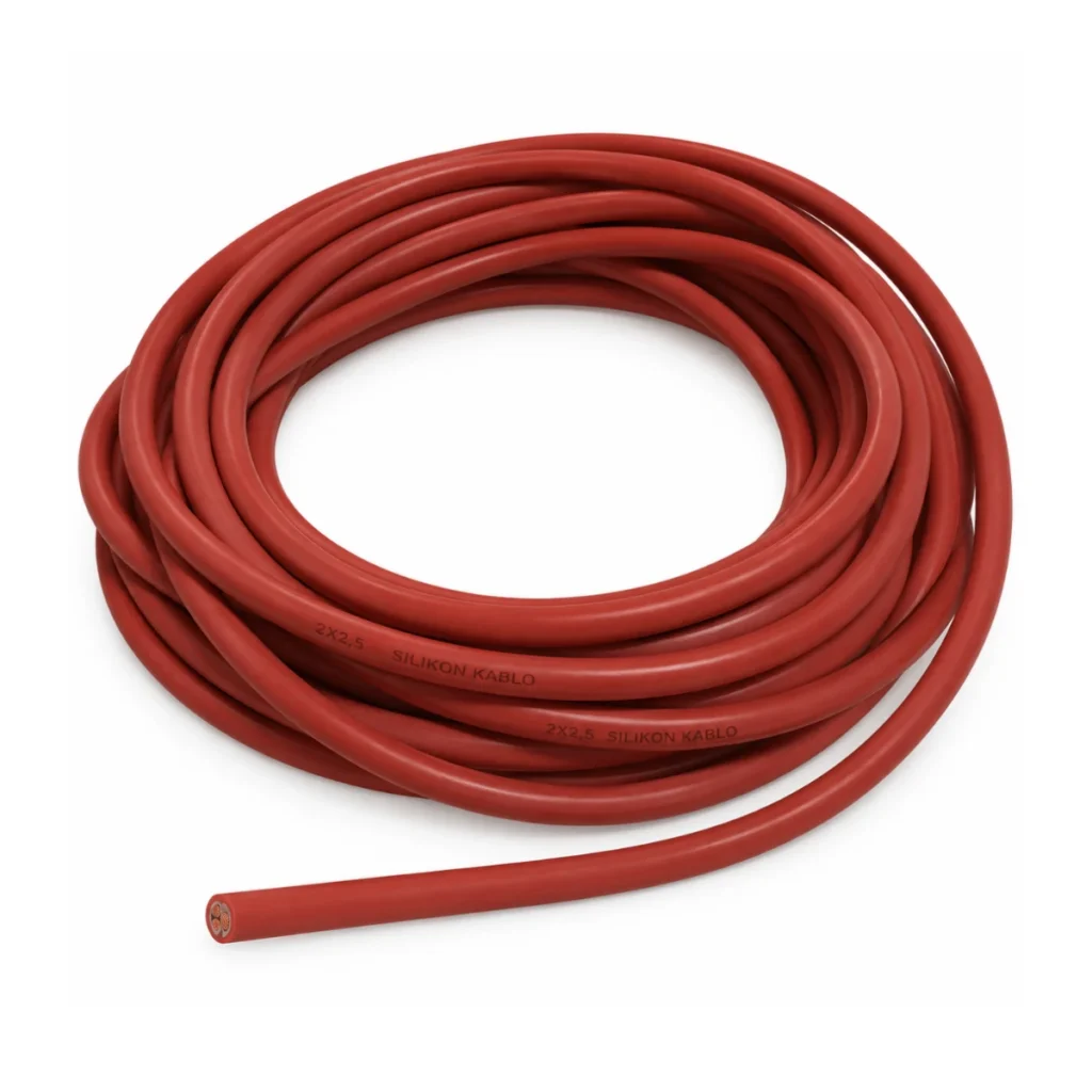 2×2,5 mm² Silikon Kablo 14 MT PARÇA METRE FİYATIDIR