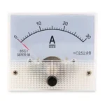 85C1 DC Analog Ampermetre Paneli – 0-30A Akım Ölçer, Sınıf 2.5