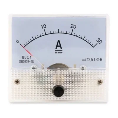 85C1 DC Analog Ampermetre Paneli – 0-30A Akım Ölçer, Sınıf 2.5