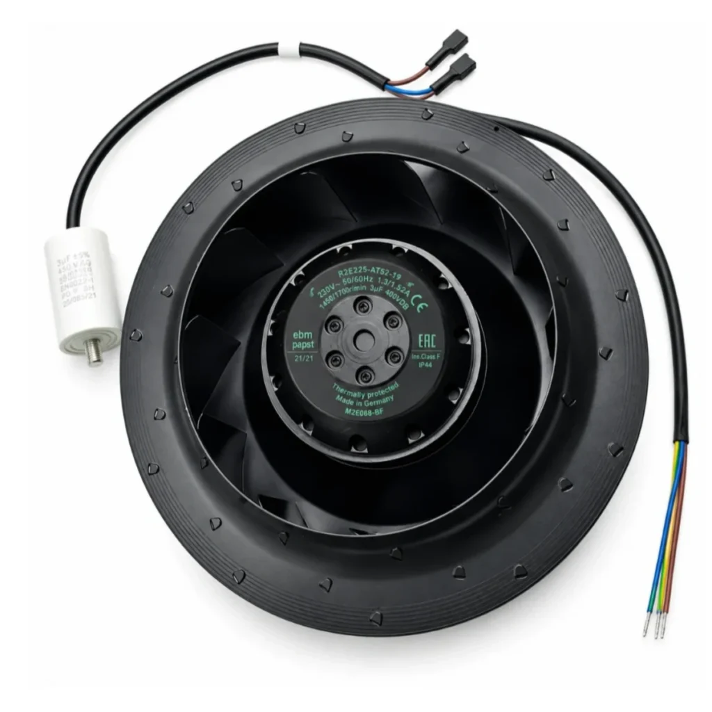 Radyal Fan – 230V, 190W, 50/60Hz, Rulmanlı