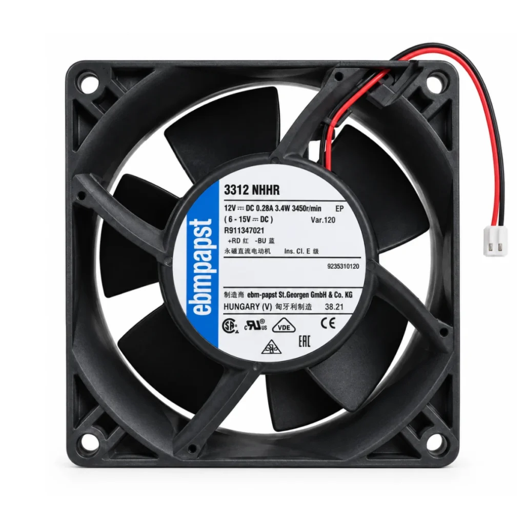 EBM Papst 3312NHHR 90x90x25 12V DC Fan