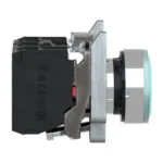 Harmony XB4 Işıklı Buton – Yeşil, 22 mm, 1NA+1NK, 250V