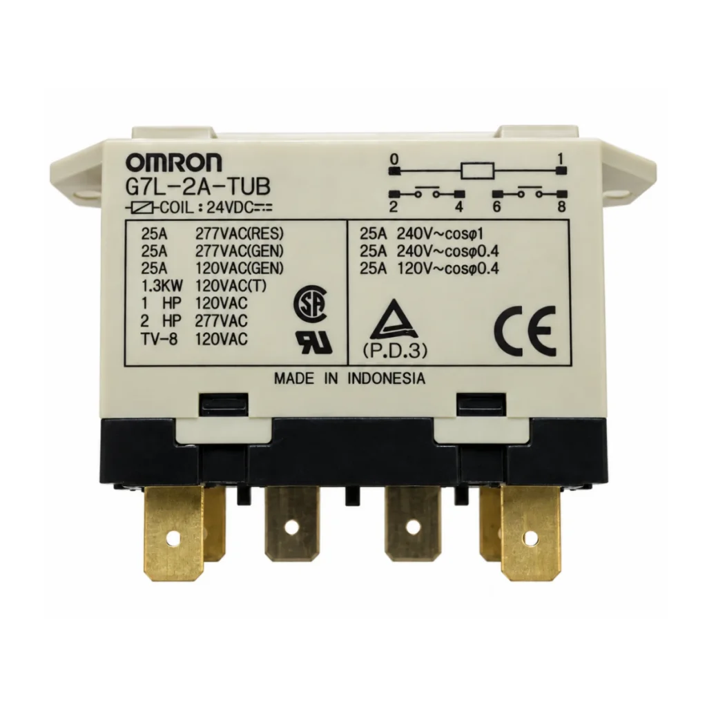 G7AL-2A-TUB  DC24 ELEKTROMANYETİK  Güç Rölesi – 24VDC, 2NA, 25A
