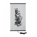 220V 450W Dekoratif Duvar Tipi Elektrikli İnfrared Isıtıcı – 58 × 120 cm