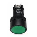 XB2-EH135 22mm Plastik Kumanda Butonu – Yeşil, Kalıcı, 1NO+1NC
