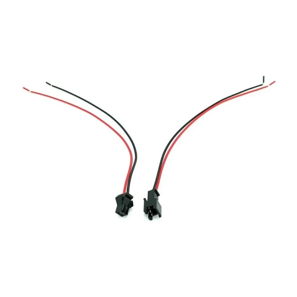 2 Pin SM JST Kablo – Erkek / Dişi, 10 cm – 1 Takım 2’li Kablo Soketi – 10 Takım olarak satılmaktadır