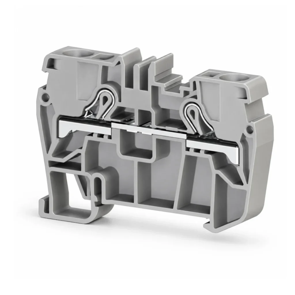 Klemsan PYK 6 307129 Yay Bağlantılı Ray Klemens – 6 mm², Gri