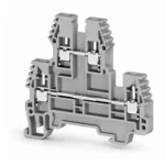Klemsan PIK 2,5N 317109 İki Katlı Vidalı Ray Klemens – 2,5 mm², Gri