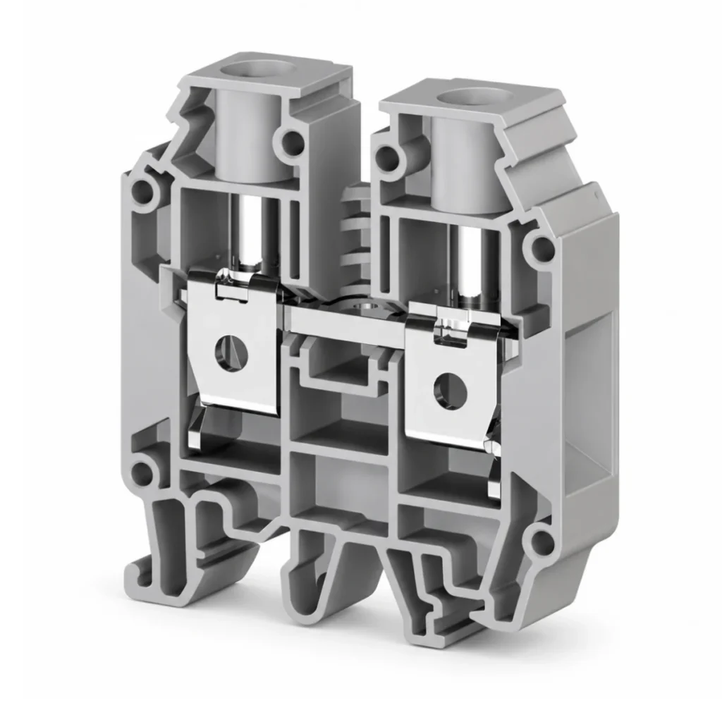 Klemsan AVK 25 RD 304290 Vidalı Ray Klemens – 25 mm², Gri