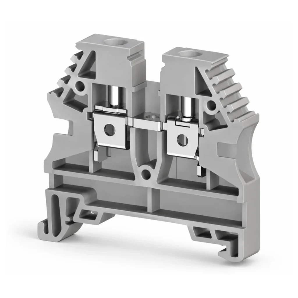 Klemsan AVK 4 304130RP Vidalı Ray Klemens – 4 mm², Gri