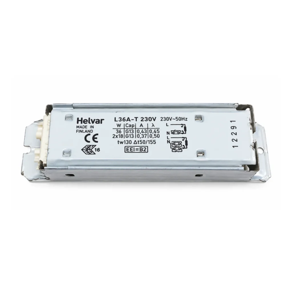 L36A-T 2×18W Mekanik Balast – 230V 50Hz, G13