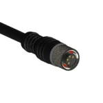 MAXE M8 4 pin dişi düz sensör bağlantı kablosu – 2 m, siyah PVC