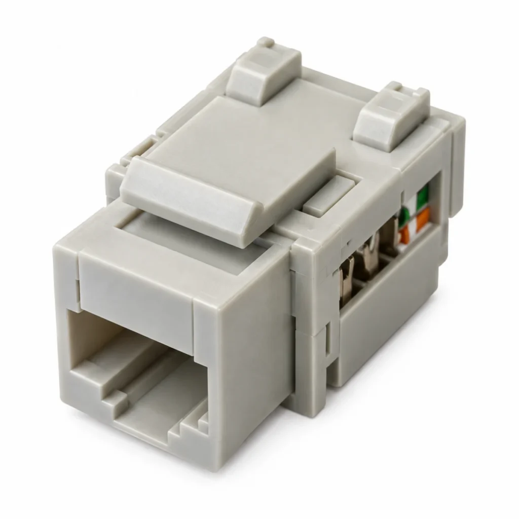 CAT5E Keystone Jack – Dişi-Dişi Data Konnektörü