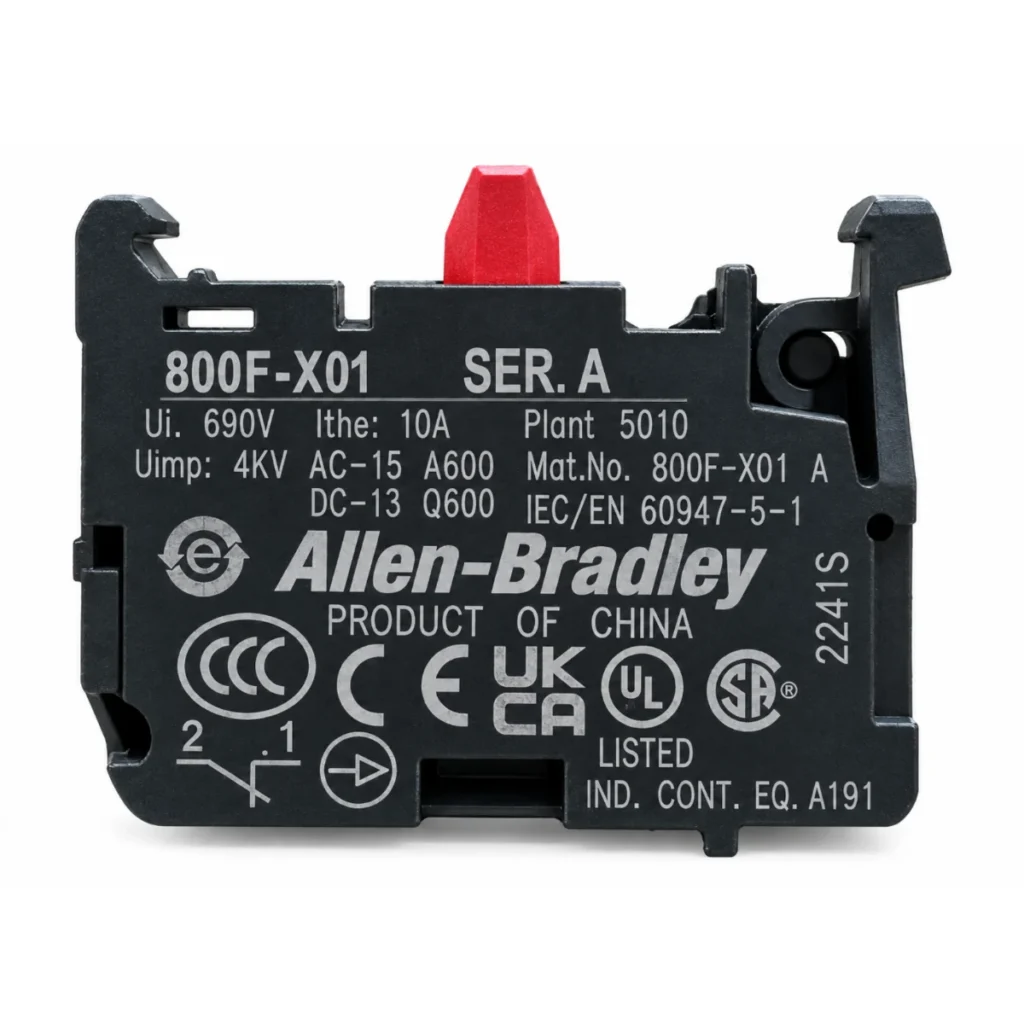 800F-X01 1NC Vidalı Kontak Bloğu – 22,5 mm