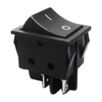 DC124B Mini Işıksız On/Off Rocker Anahtar, 20 mm, 2 Pin