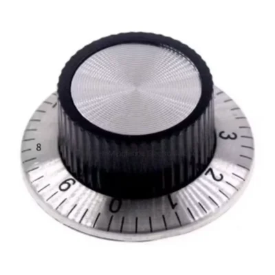 36 mm Plastik Potansiyometre Düğmesi – Dereceli Kadranlı Dial
