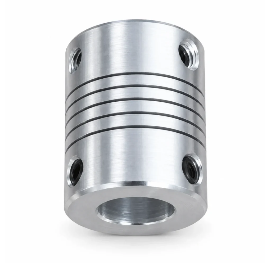 Alüminyum Kaplin – 19 mm Gövde Çapı, 25 mm Boy, 10 × 6 mm Delik