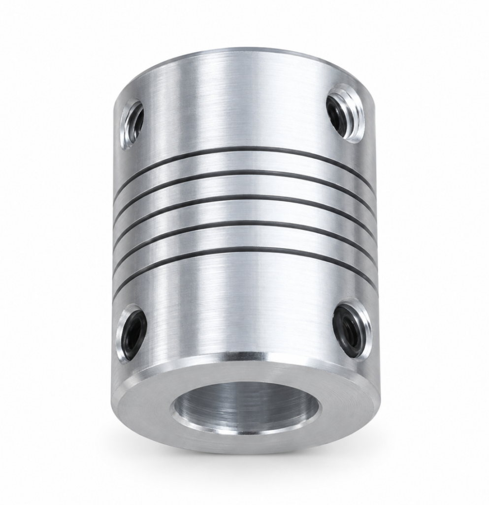 Alüminyum Kaplin 8×8 mm (Gövde Ø25 mm, Boy 25 mm)
