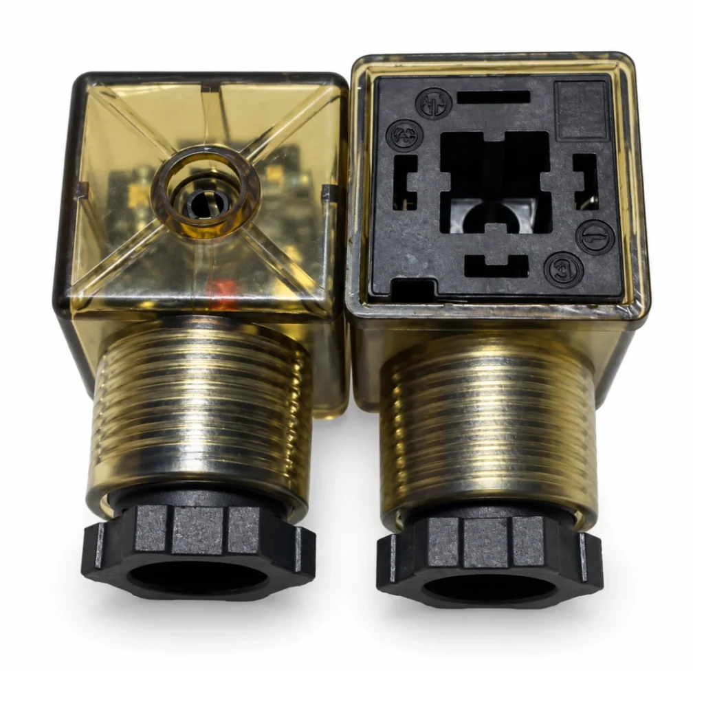 220V AC LED Göstergeli Solenoid Valf Soketi