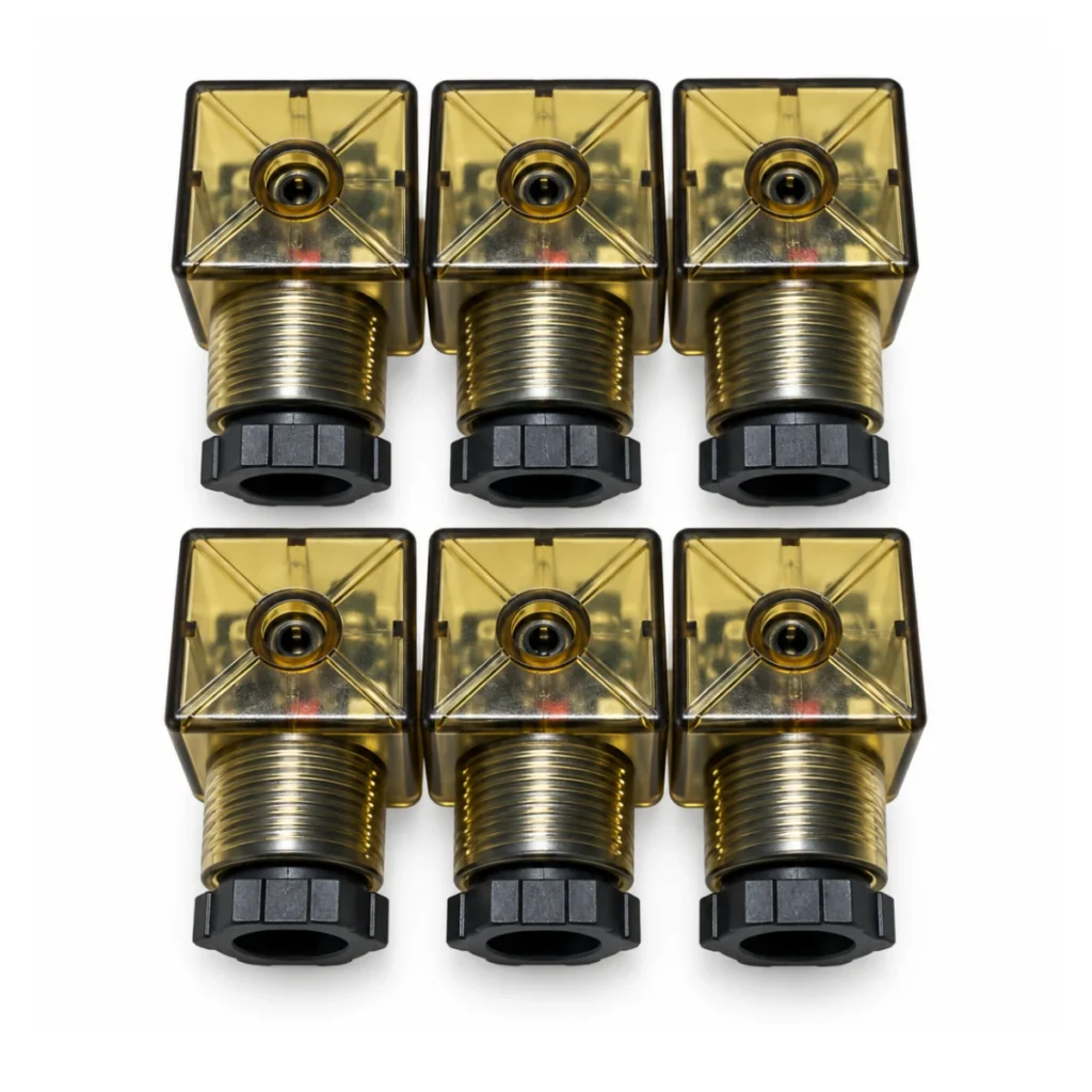 24V DC LED Göstergeli Solenoid Valf Soketi